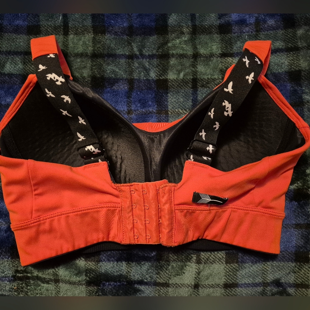 Oiselle Queen Sports Bra Orange